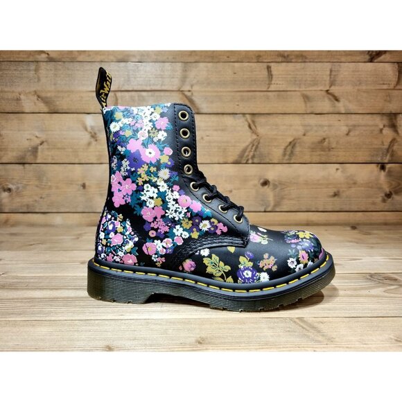 🆕 DR. MARTENS 1460 Vintage Floral Lace-Up Ankle Boot Bootie 7 - Picture 6 of 16